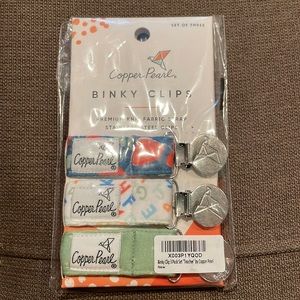 Copper Pearl Binky Clips